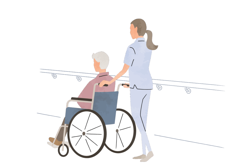 看護師による院内付き添い