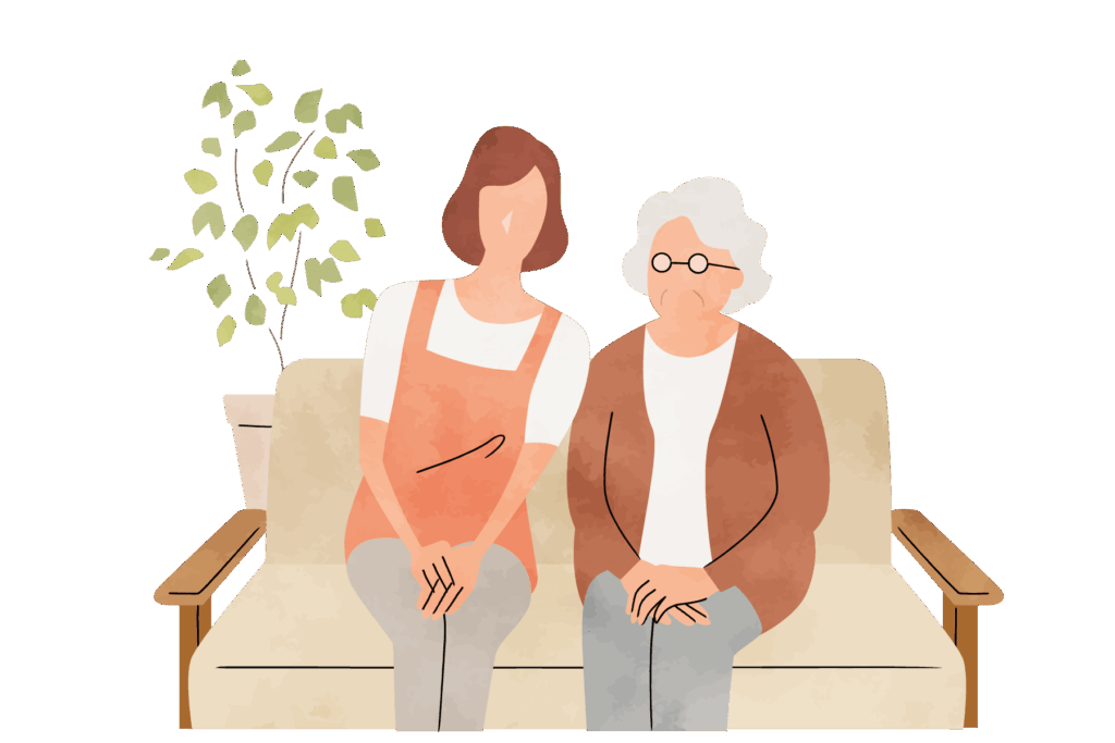 女性スタッフとお客様