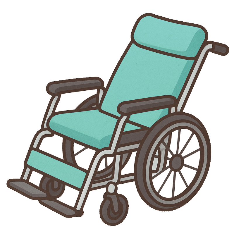 リクライニング車いす